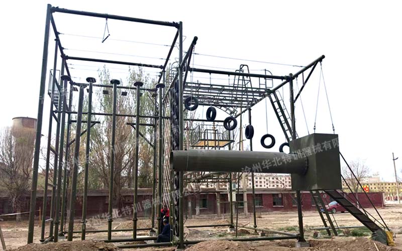 武警某部反恐綜合訓(xùn)練架順利完工